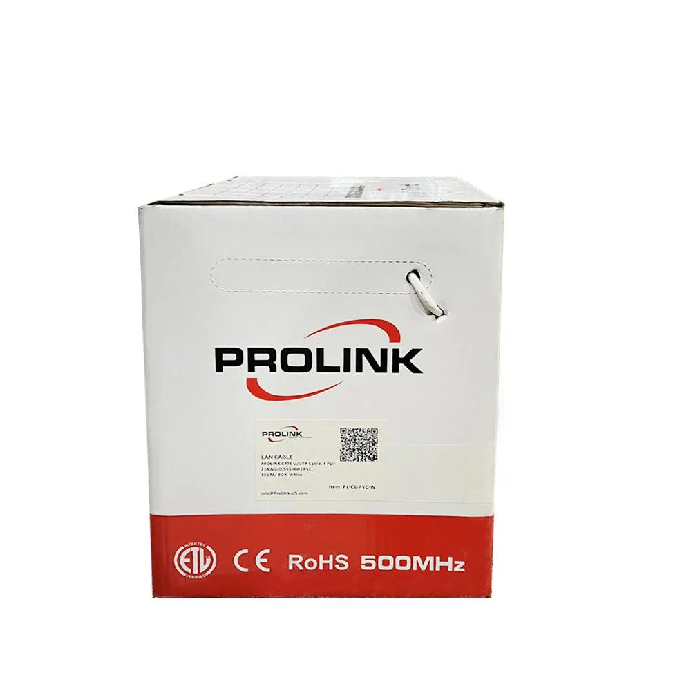 Prolink PVC Network Cable 305m Cat6 U/UTP - White