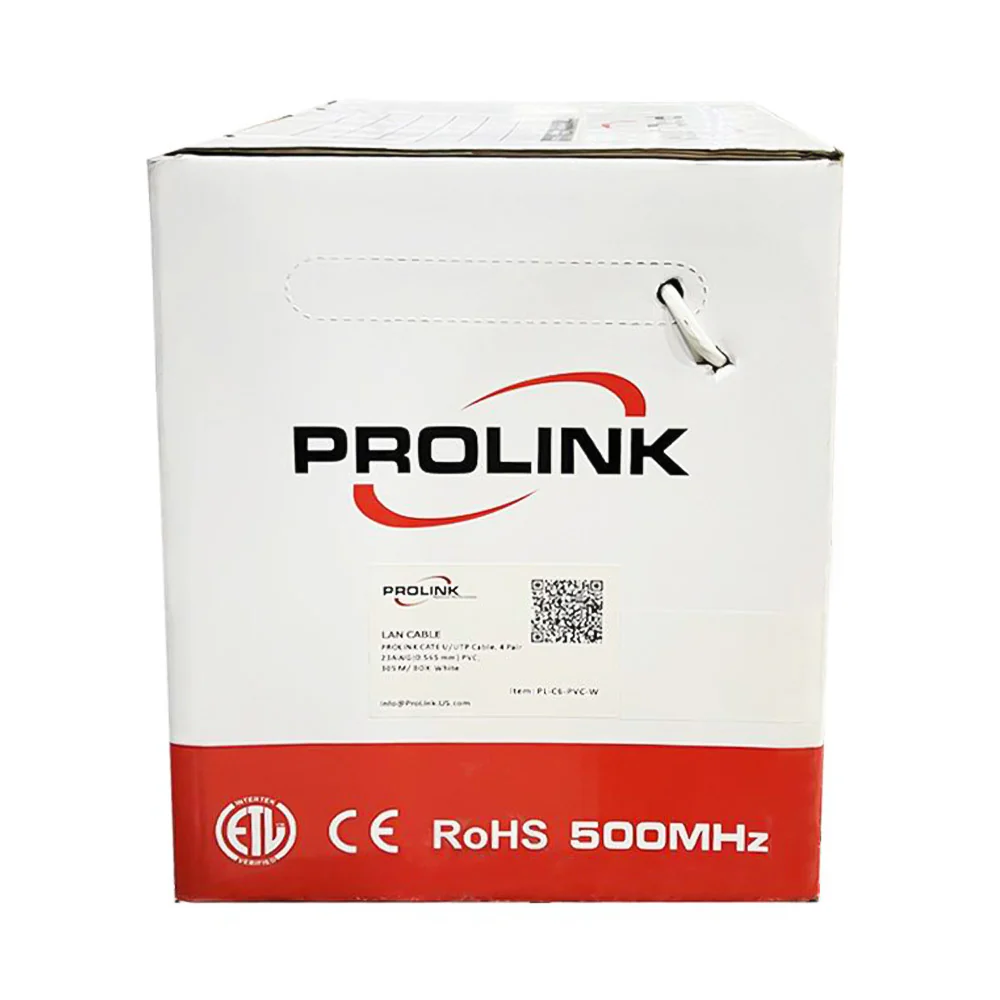 Prolink PVC Network Cable 305m Cat6 U/UTP - White